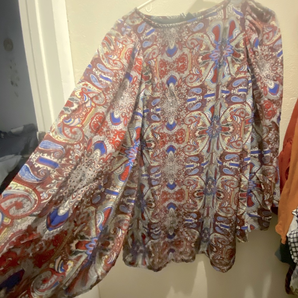 Flowy Pleated Sleeved Mini Dress